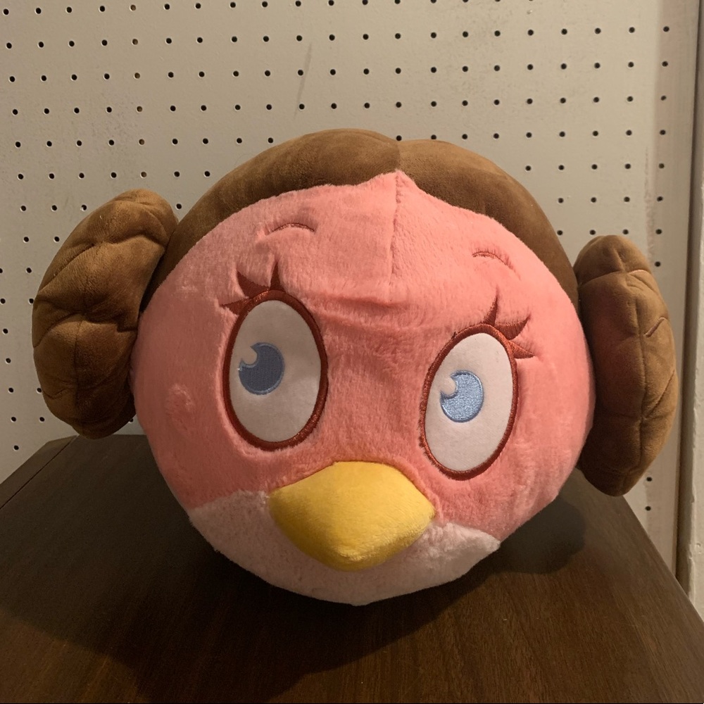 🌌 JUMBO ANGRY BIRDS STAR WARS STELLA PRINCESS LEIA 9 INCH PLUSH TOY 🌌